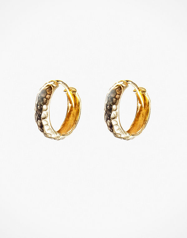Santai örhängen Hammered Hoop Small