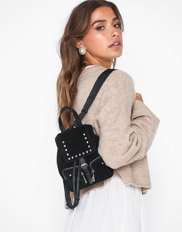 NuNoo svart ryggsäck Sofia Mini Suede