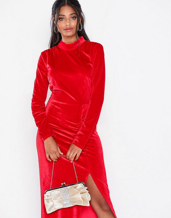 NLY Accessories omönstrad kuvertväska Satin Bow Clutch