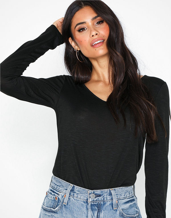 Vila Vinoel L/S V-Neck T-Shirt-Noos