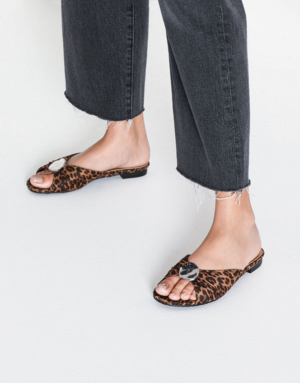 Duffy Faux Suede Slip-In Sandal