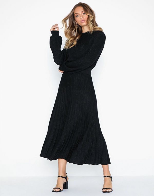 Selected Femme Slfzamba Midi Lurex Knit Skirt B