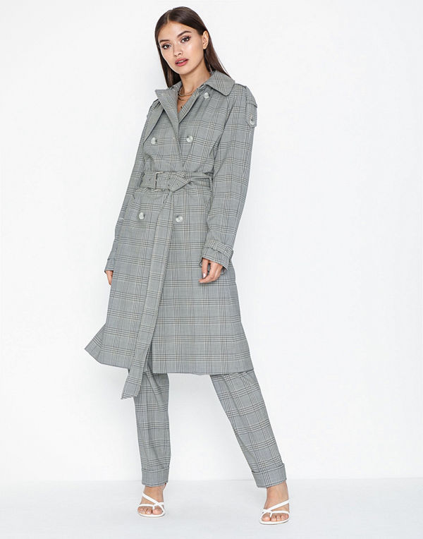 MICHAEL Michael Kors Y.D Glen Plaid Trench