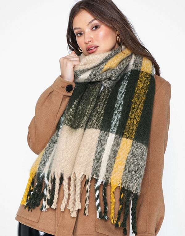 Pieces Pcellie Long Scarf Noos Forest