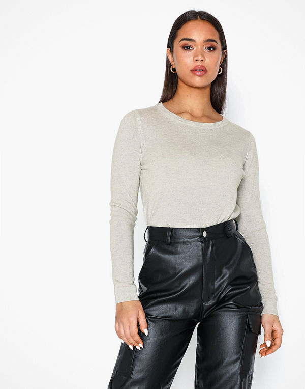 Selected Femme Slfaya Ls Knit Cashmere O-Neck B