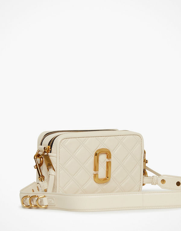 The Marc Jacobs vit axelväska The Softshot 21
