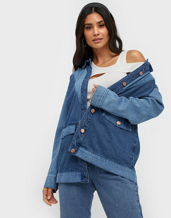 Noisy May Nmliva Ls Contrast Dnm Jacket SU015