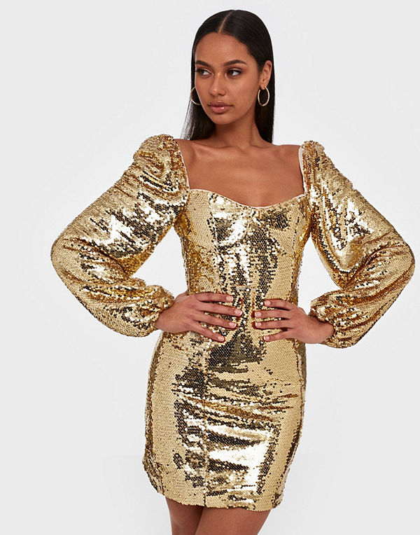 Glamorous Gold Sequin Dress