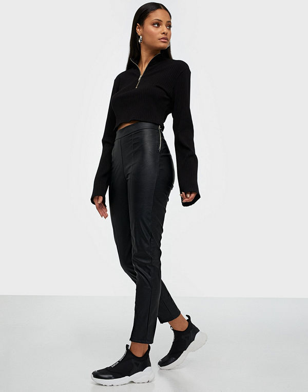 Parisian PU Split Front Zip Trouser