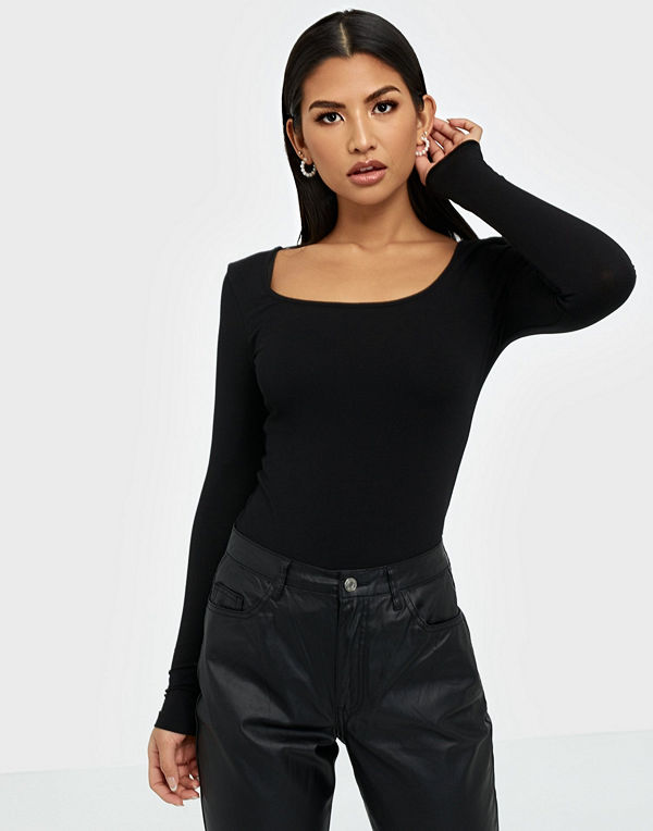 Vero Moda Vmmaxi My Ls Soft Uneck Ga Noos - Svart