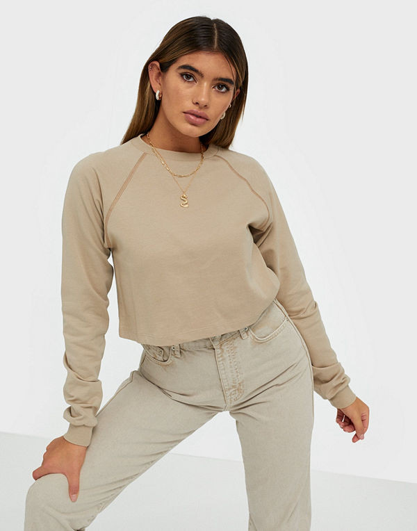 NLY Trend Cropped Raglan Sweat
