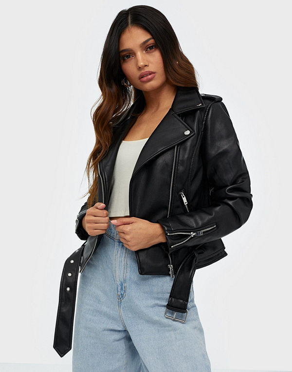 Glamorous PU Leather Biker Jacket