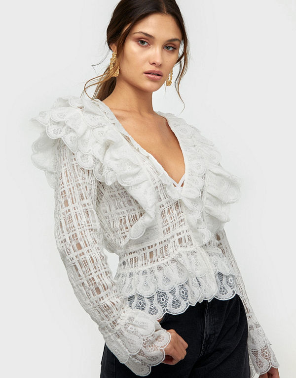 NLY Trend Mega Frill Blouse