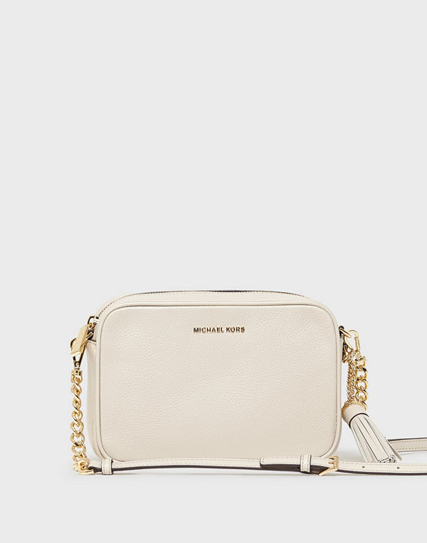 MICHAEL Michael Kors omönstrad axelväska Jet Set Crossbody Sand