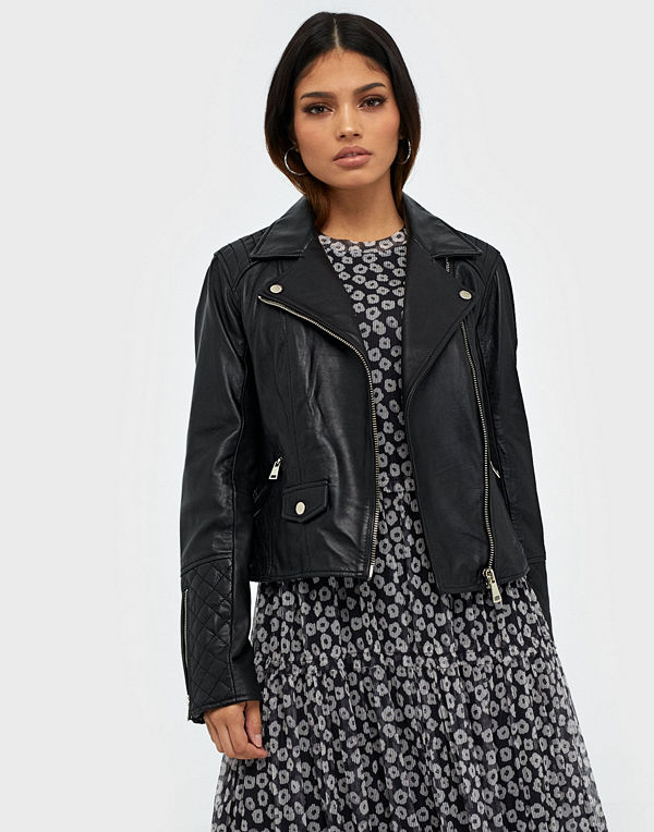 River Island Leather Geller Biker Jacket