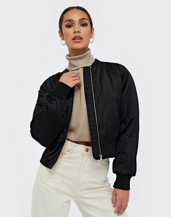 Only svart bomberjacka Onlmalcom Short Bomber Jacket Cc Ot