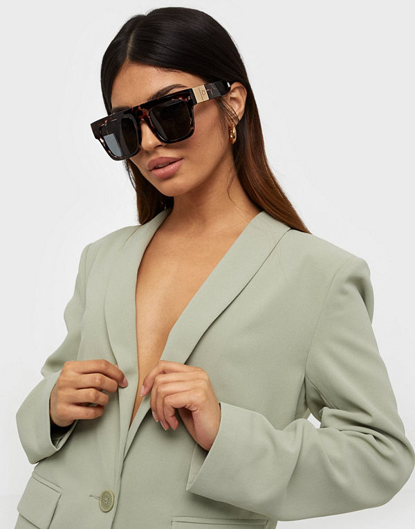 River Island Tort Selena Update Visor Sunglasses