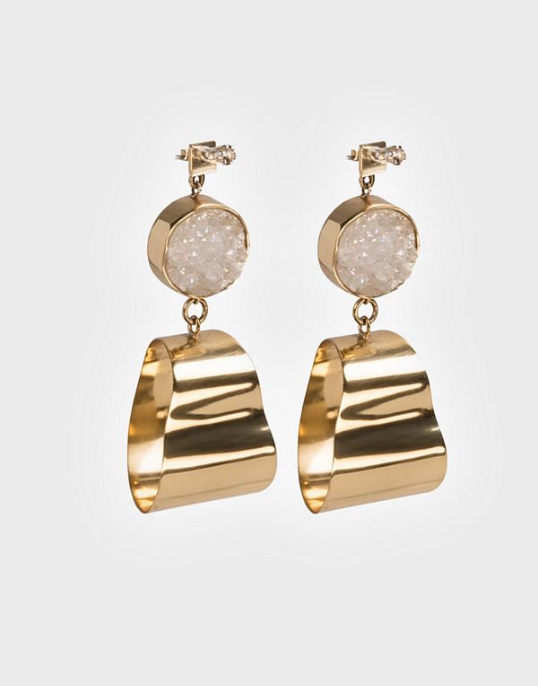 Cornelia Webb örhängen Crystalised Curve Earring L