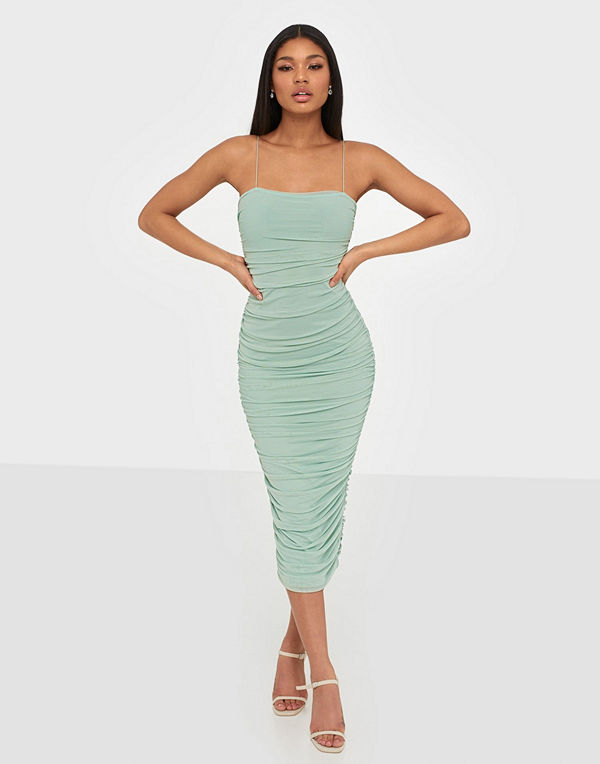 NLY One Mesh Ruched Dress