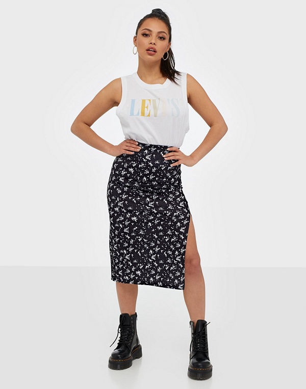 NLY Trend Print Slit Skirt