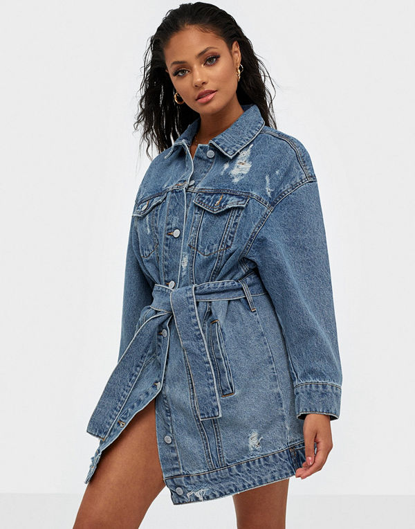 Only Onljones Ls Long Belted Dnm Jacket