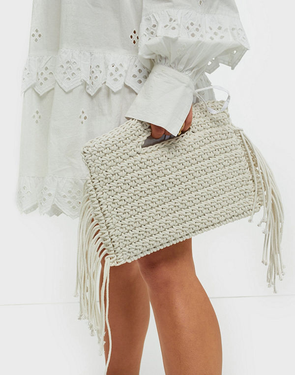 NLY Accessories Fringe Rope Clutch