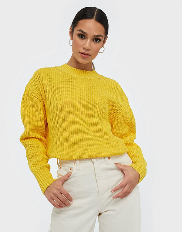 Selected Femme Slfbailey Ls Knit Slit O-Neck B