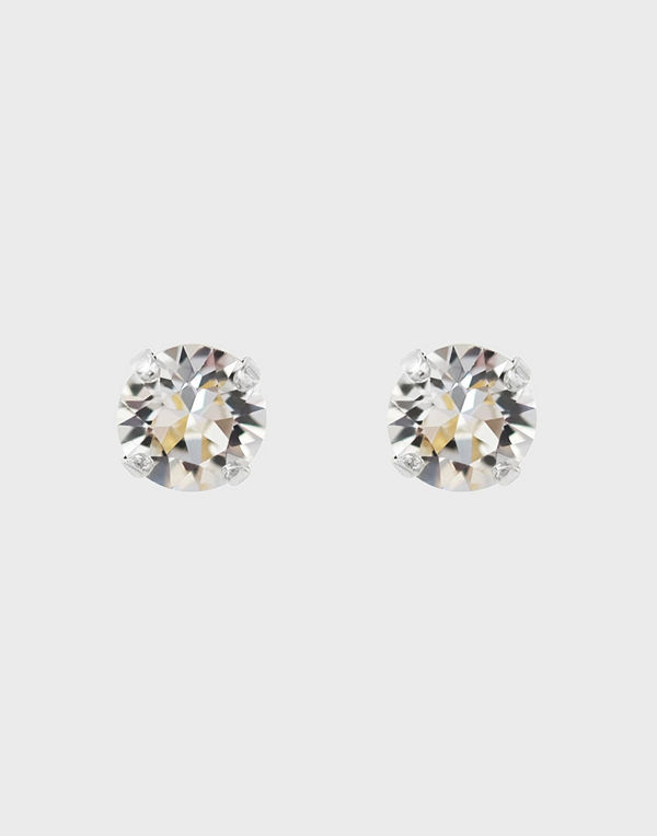Caroline Svedbom svart smycke CLASSIC STUD EARRING RHODIUM
