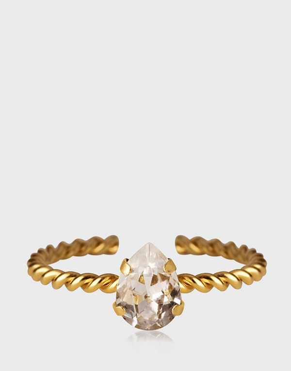 Caroline Svedbom Niki Ring Gold Crystal