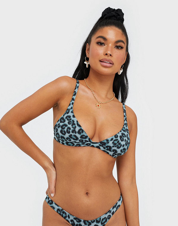 Les Girls Les Boys Leo Print Mini Triangle