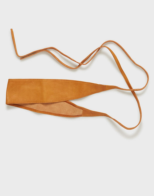 Pieces Pcvibs Leather Tie Waist Belt Noos