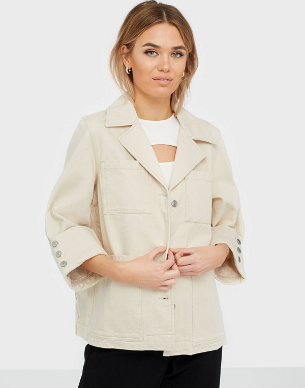 Selected Femme Slfhelena Jade White Denim Jacket W