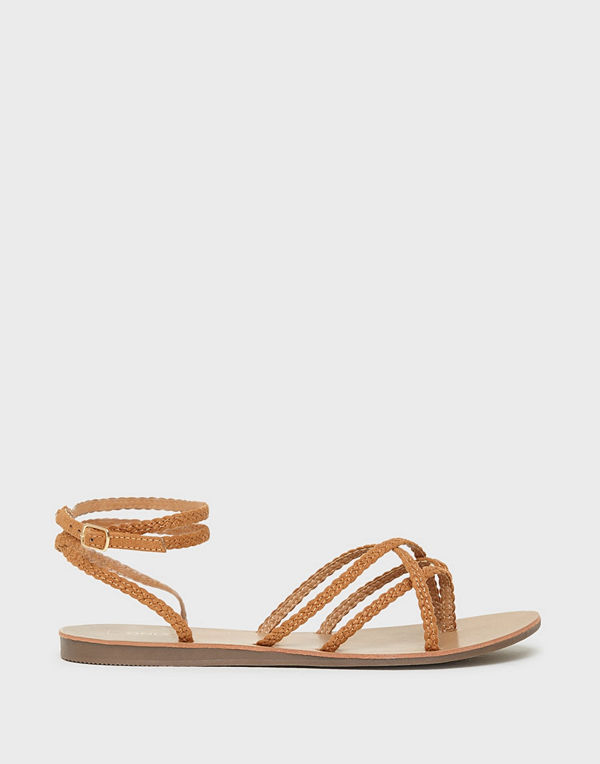 Only Onlmaya Mf Braid Ankle Wrap Sandal