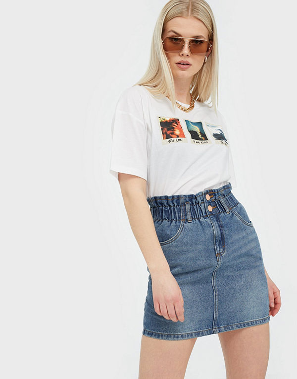 Only Onlmillie Hw Mini Paper Dnm Skirt G