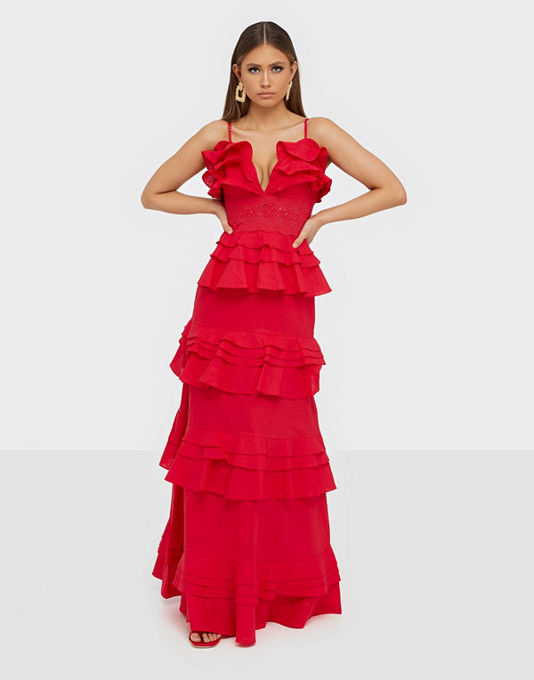 True Decadence Linen Maxi Dress