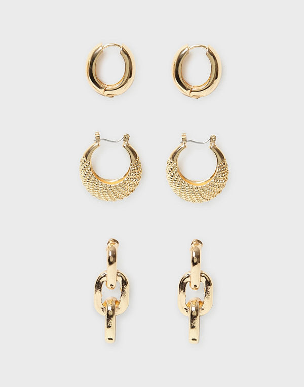 NLY Accessories örhängen 3 pack Showbiz Earrings