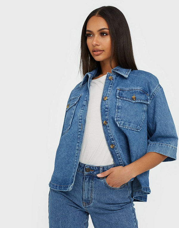 NORR Lara denim shirt