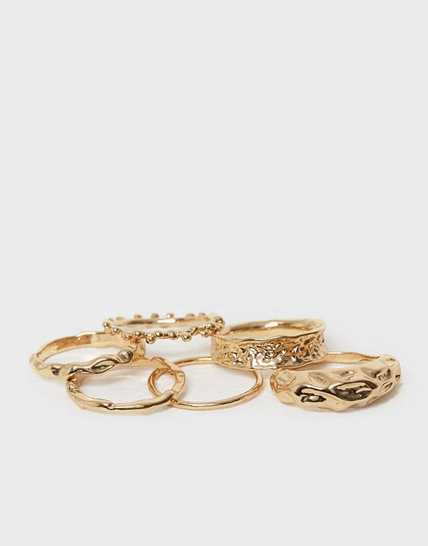 NLY Accessories Melted Ring Set
