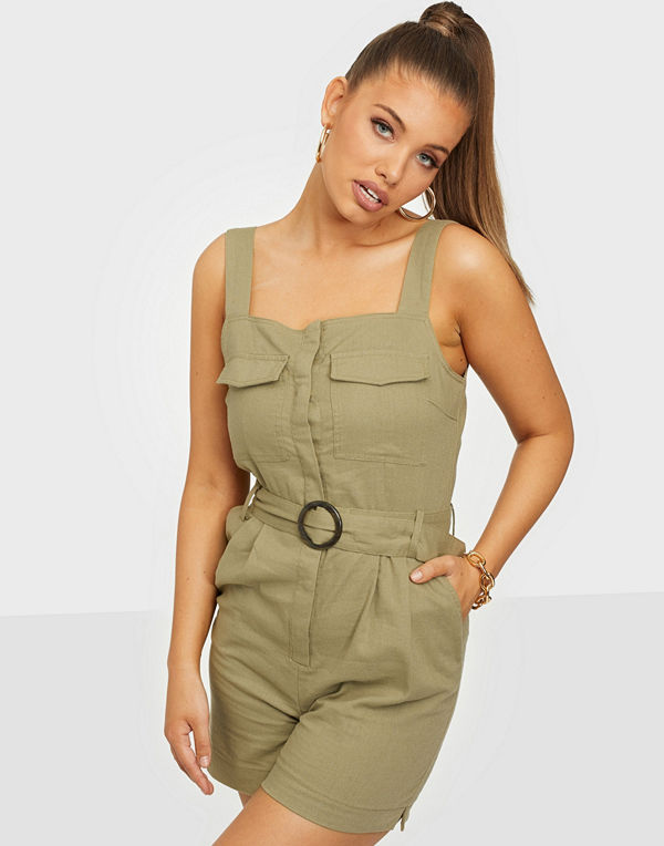 Only Onlnoreen-Bibs Strap Playsuit Pnt