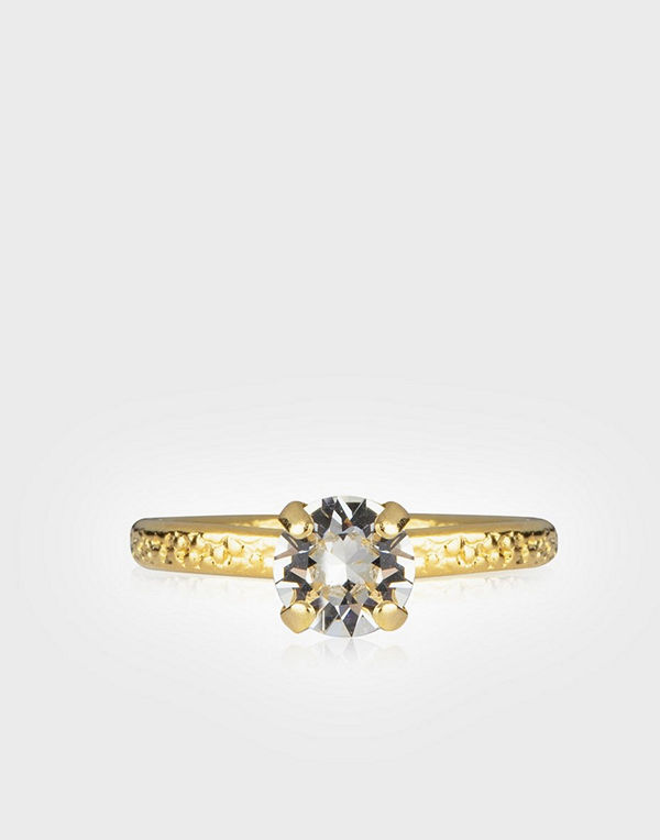Caroline Svedbom svart smycke Natti Ring Gold
