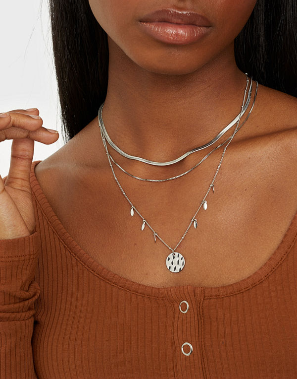 Pieces smycke PCALICIA COMBI NECKLACE D2D