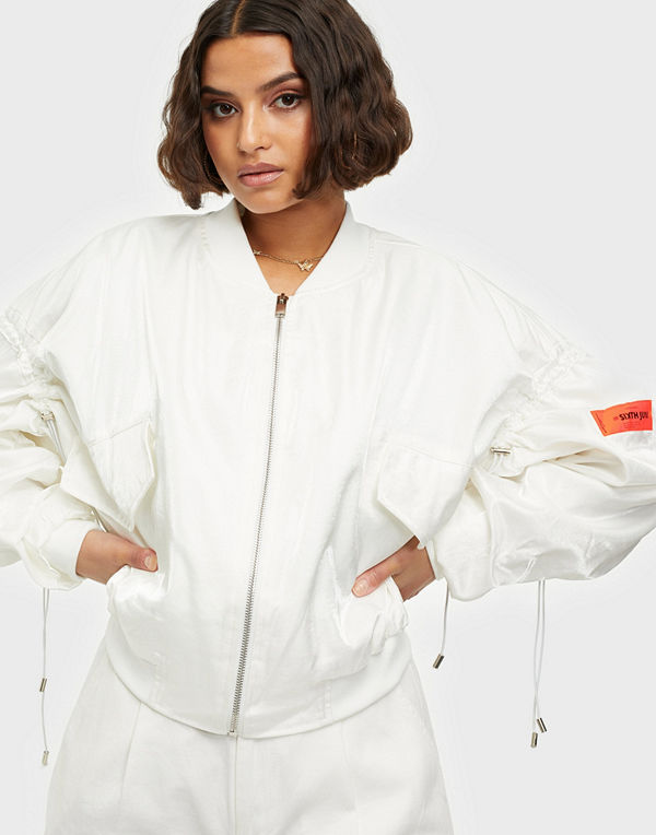 Sixth June vit bomberjacka Satin Jacket