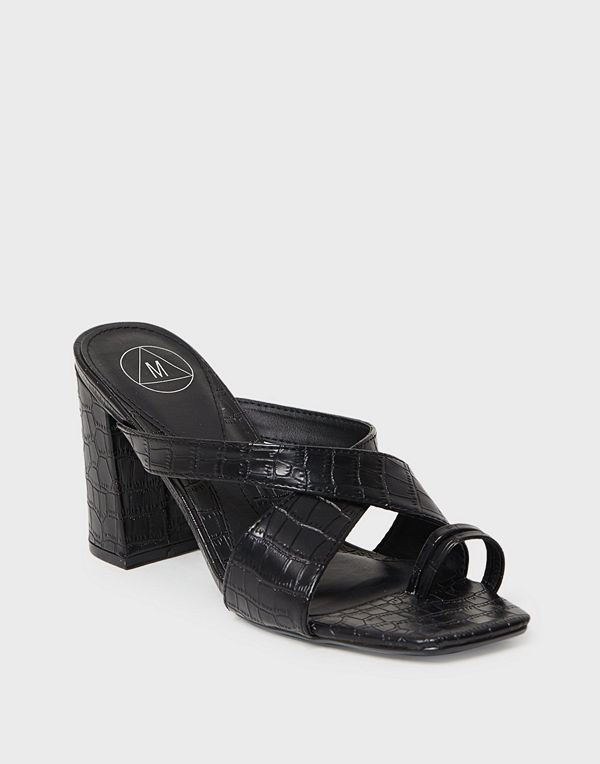Missguided Thick Crossover Toe Heel