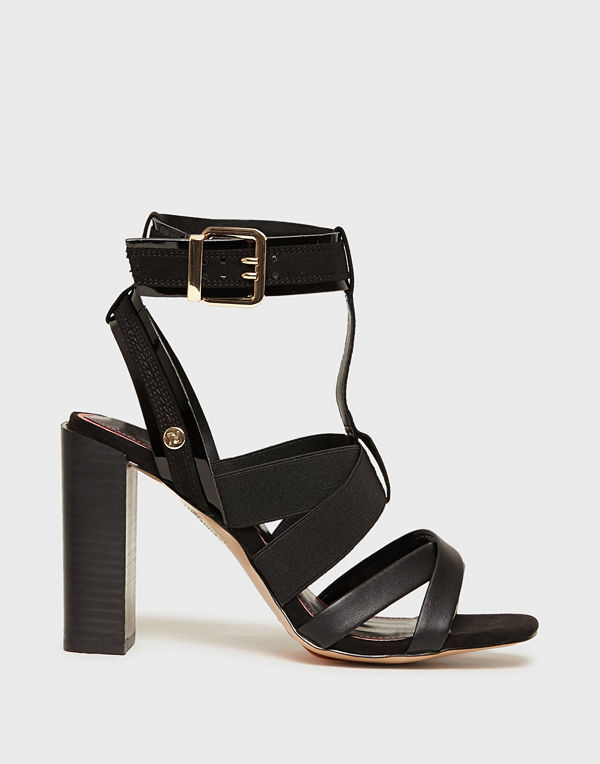 River Island Elastic Block Heel Sandal