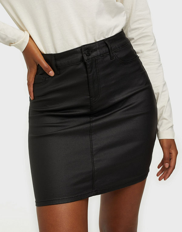 Vero Moda VMSEVEN MR SHORT COATED SKIRT NOOS