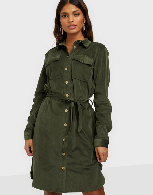 Jacqueline de Yong JDYSOFI L/S CORDUROY SHIRT DRESS JR
