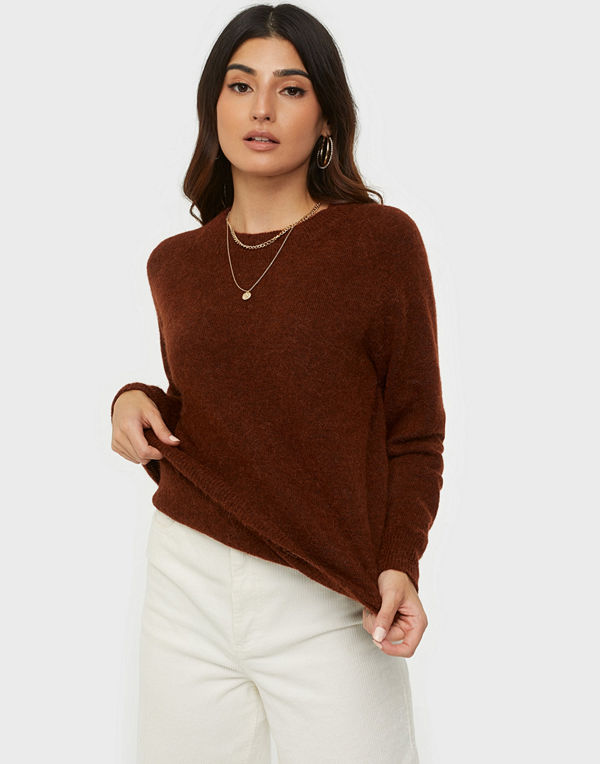 Selected Femme SLFLULU LS KNIT O-NECK B NOOS