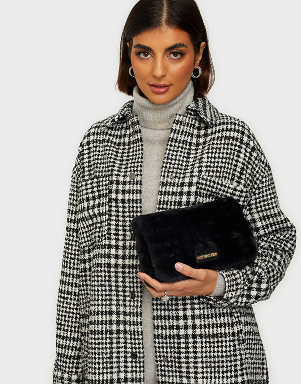 Love Moschino svart väska EVENING BAG