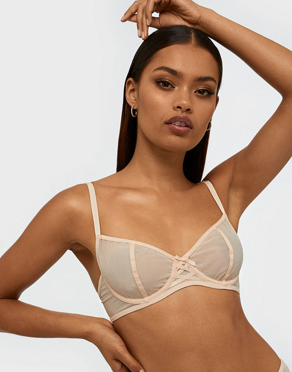 NLY Lingerie Sheer Lace Up Bra