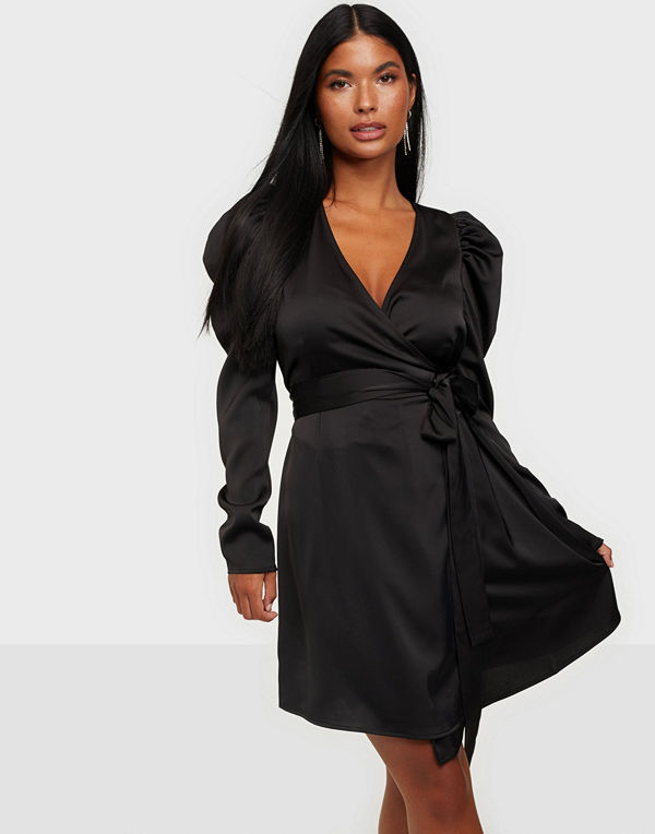 Vero Moda VMJUVA L/S WRAP SHORT DRESS WVN LCS